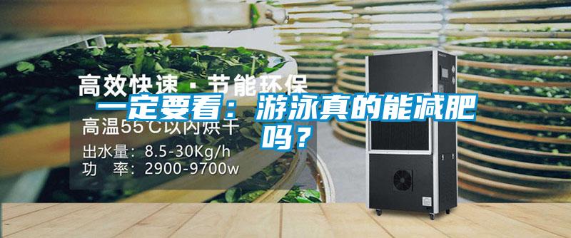 一定要看：游泳真的能減肥嗎？