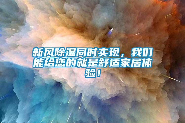 新風(fēng)除濕同時(shí)實(shí)現(xiàn)，我們能給您的就是舒適家居體驗(yàn)！