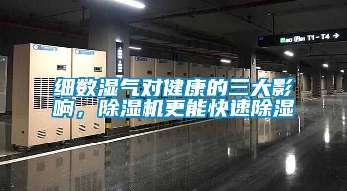 細數濕氣對健康的三大影響，除濕機更能快速除濕