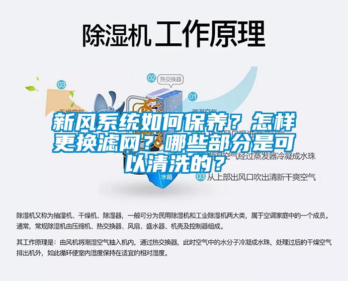 新風系統(tǒng)如何保養(yǎng)？怎樣更換濾網(wǎng)？哪些部分是可以清洗的？