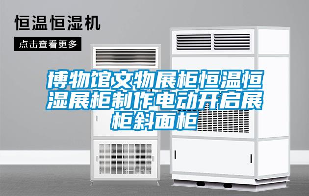 博物館文物展柜恒溫恒濕展柜制作電動(dòng)開啟展柜斜面柜