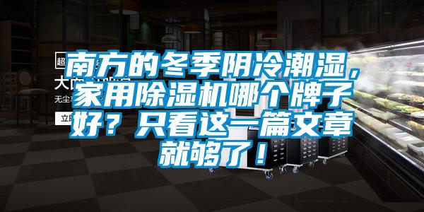 南方的冬季陰冷潮濕，家用除濕機哪個牌子好？只看這一篇文章就夠了！