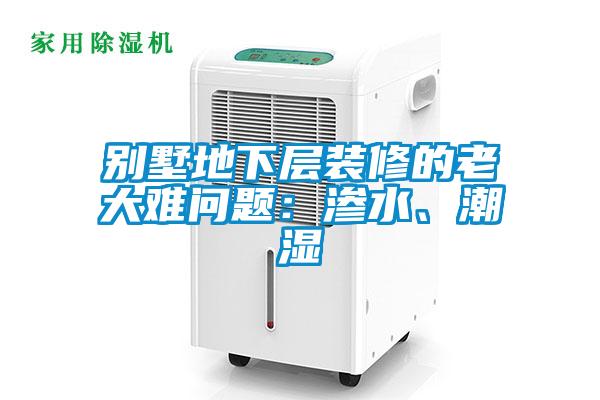 別墅地下層裝修的老大難問題：滲水、潮濕