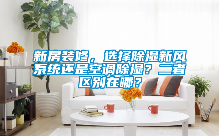 新房裝修，選擇除濕新風(fēng)系統(tǒng)還是空調(diào)除濕？二者區(qū)別在哪？