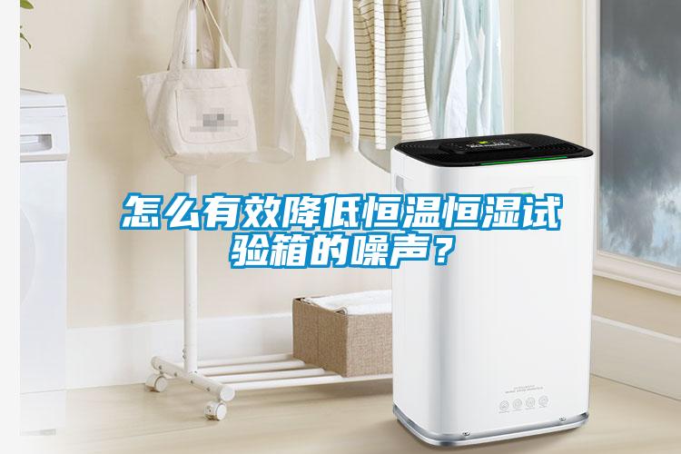 怎么有效降低恒溫恒濕試驗(yàn)箱的噪聲？