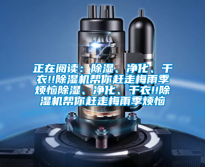 正在閱讀：除濕、凈化、干衣!!除濕機(jī)幫你趕走梅雨季煩惱除濕、凈化、干衣!!除濕機(jī)幫你趕走梅雨季煩惱