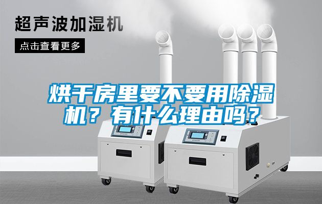 烘干房里要不要用除濕機？有什么理由嗎？