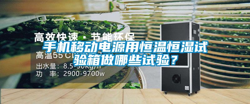 手機移動電源用恒溫恒濕試驗箱做哪些試驗？