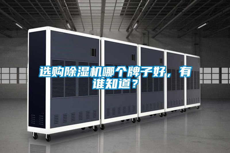 選購除濕機哪個牌子好，有誰知道？