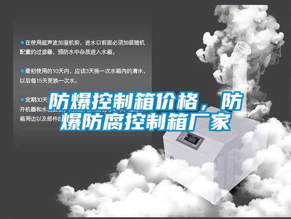 防爆控制箱價格，防爆防腐控制箱廠家