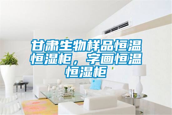 甘肅生物樣品恒溫恒濕柜，字畫恒溫恒濕柜