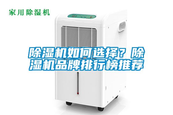 除濕機如何選擇？除濕機品牌排行榜推薦
